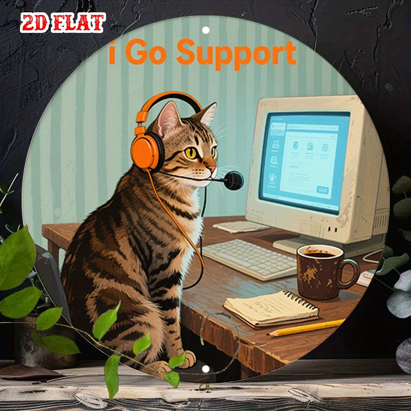 Office Tech - CIFBUY 2D Flat Funny Tech Support