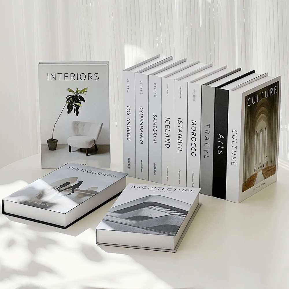 Office Technology - Minimalist Modern Decorative Fake Books Props