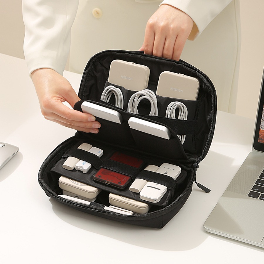 Office Tech Bag - Portable Travel Cord Organizer Electronic Storage