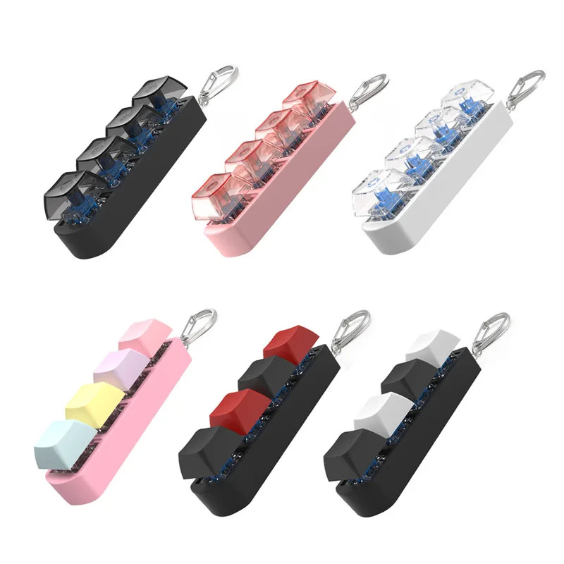 Office Tech - 4Keys Finger Button Anti-stress Toys Mechanical
