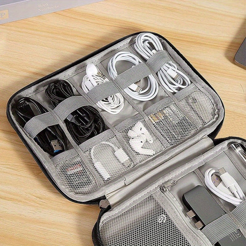 Office Tech Bag - A Multi-Pocket Electronic Accessories Box -Travel