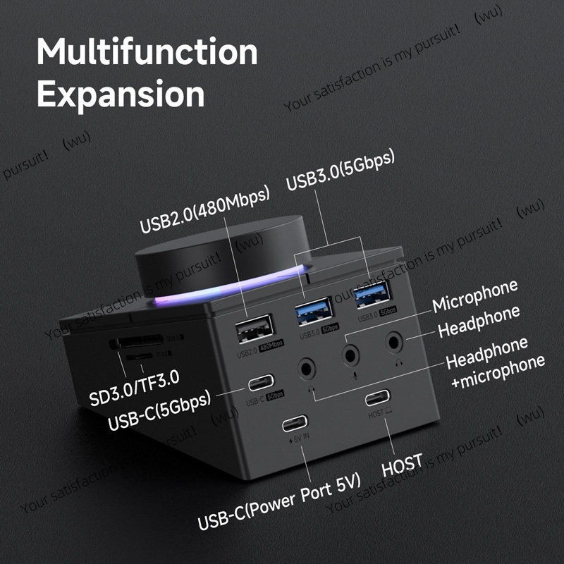 USB C Hub With Shortcut Button - Docking Station Usb C review and price