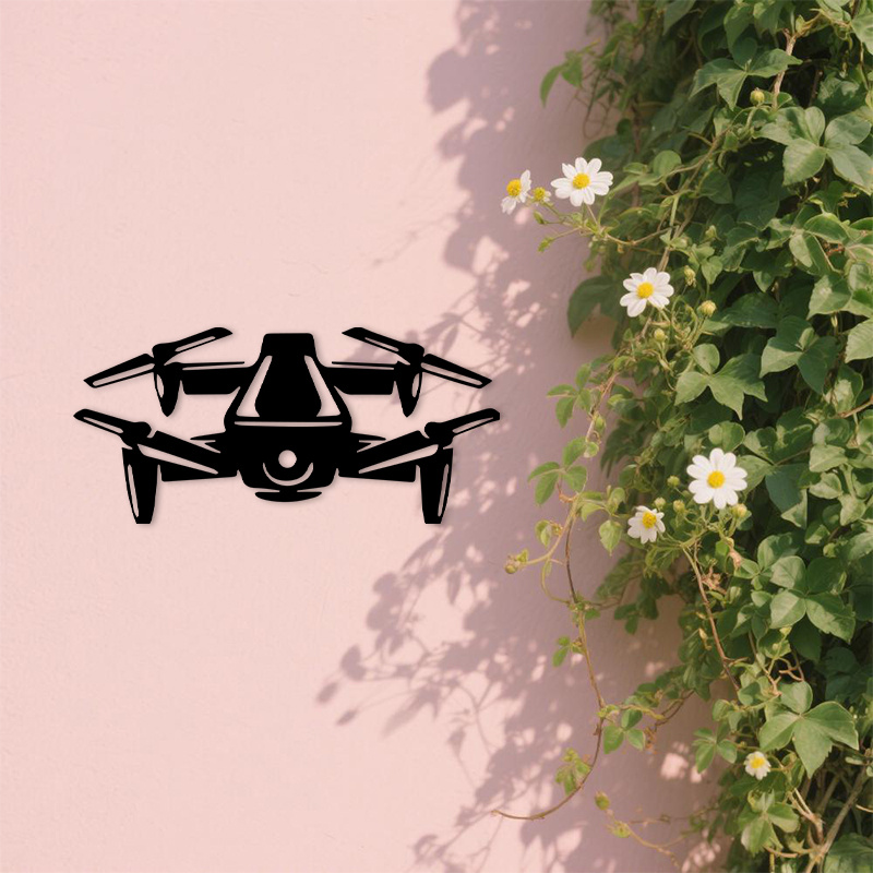 Drone Silhouette Metal Wall Ar - Office Tech For Men review and price