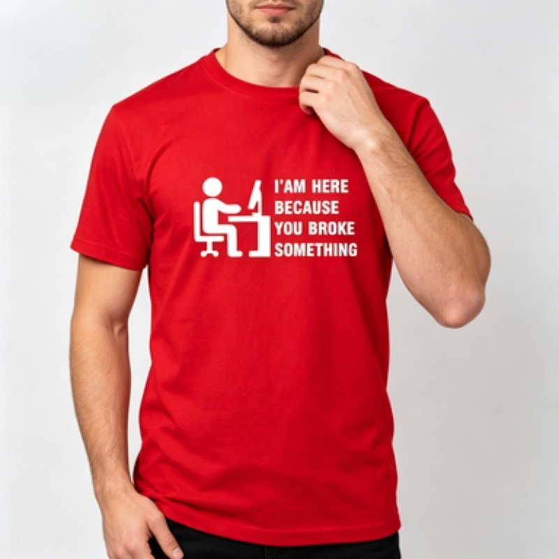 Soft Cotton Men T-shirt Tech S - Office Tech For Men review and price