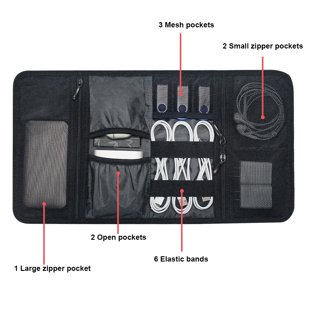 Tech Organizer Bag Cable Stora - Office Tech Bag review and price