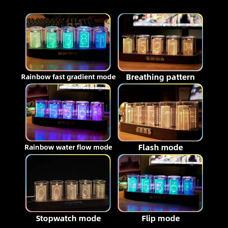 LED Nixie Tube Clock RGB Gamin - Office Tech Setup review and price
