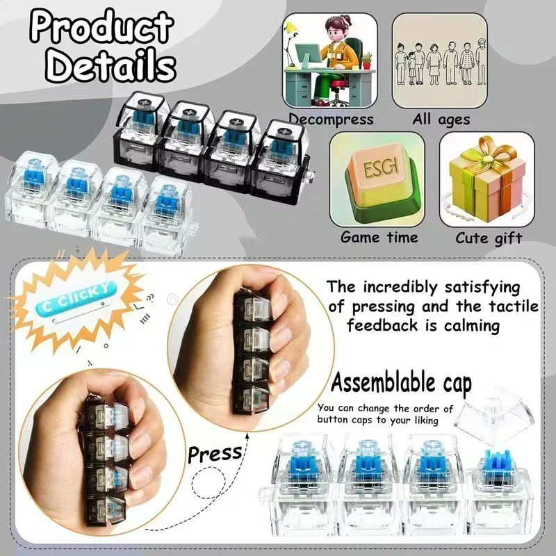 1pcs LED Keyboard Keycap Stres - Office Tech review and price