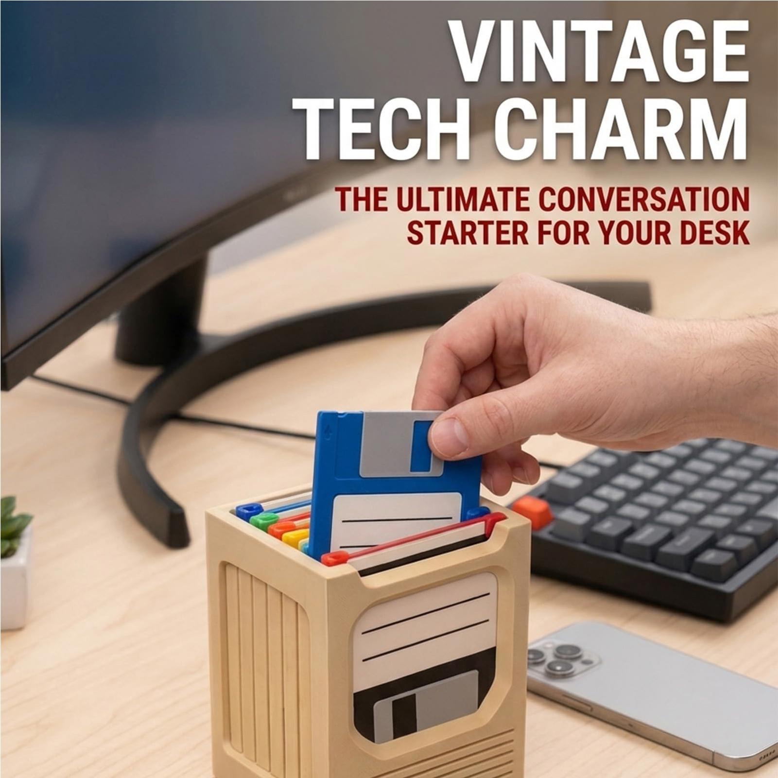 Retro Tech Coaster Holder Set  - Office Tech review and price